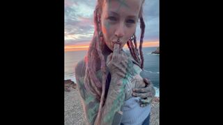 Tattooed Woman Holiday Porn Vlog Harcore Outdoors Camper - Hardcore Anal Fucking Adventure - Private