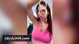 Big tits babe asshole puckering pussy spreading closeups, Slave LayYa homemade cosplay - Lelu Love