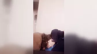 Blowjob in the Living Room Untill Cum in Stacy's Mouth