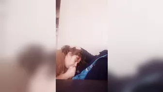 Blowjob in the Living Room Untill Cum in Stacy's Mouth