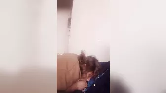 Blowjob in the Living Room Untill Cum in Stacy's Mouth