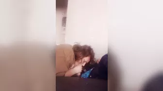 Blowjob in the Living Room Untill Cum in Stacy's Mouth