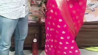 Indian Pink Sadi Wali Bhabhi Fuck Her Boyfriend with Cheating