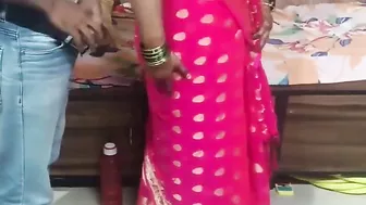 Indian Pink Sadi Wali Bhabhi Fuck Her Boyfriend with Cheating