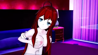 Rias Gremory TITJOB and BLOWJOB DxD(3D Hentai)