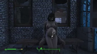 Ghoul got pregnant. Half-zombie gently fuck a woman from behind | Fallout 4 sex