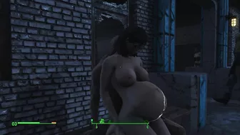 Ghoul got pregnant. Half-zombie gently fuck a woman from behind | Fallout 4 sex