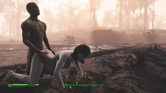 Ghoul got pregnant. Half-zombie gently fuck a woman from behind | Fallout 4 sex