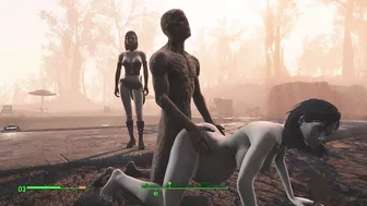 Ghoul got pregnant. Half-zombie gently fuck a woman from behind | Fallout 4 sex