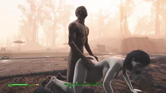 Ghoul got pregnant. Half-zombie gently fuck a woman from behind | Fallout 4 sex