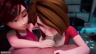 Cass x Helen - two MILFs best animation!