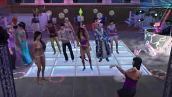 Sex with Santa after the disco. fucks a student | whims sims 4