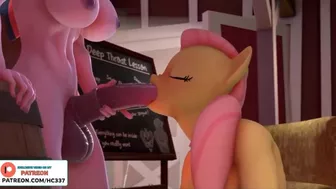 AMAZING FUTANARI FURRY BLOWGOB ANIMATION | MY LITTLE PONY FLUTTERSHY X TWILIGHT