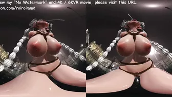 [VR]Anal vibrator dance of a girl in bondage in agony