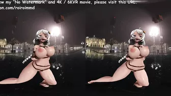 [VR]Anal vibrator dance of a girl in bondage in agony