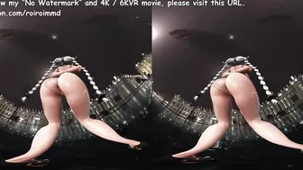 [VR]Anal vibrator dance of a girl in bondage in agony