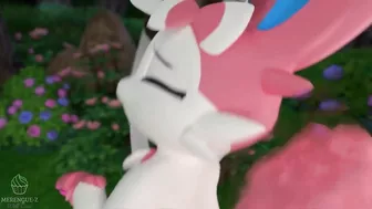 Sylveon CREAMPIE, VAGINAL AND BLOWJOB! She Swallow all (Pokemon) | Merengue Z