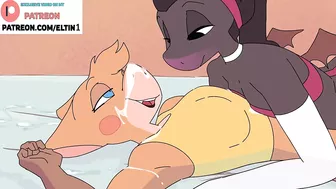 CUTE FUTANARI FURRY GIRL HARD FUCKED GIRLFRIEND AND CREAMPIE | FUTA FURRY CARTOON 4K 60FPS