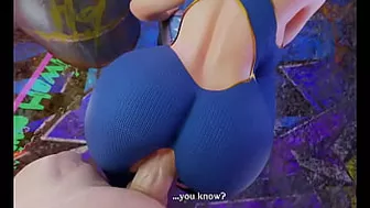 3d Chun Li x blackie