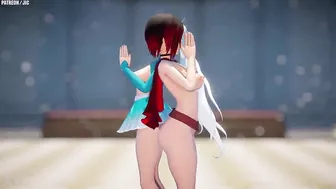 Ruby rose & Weiss RWBY mmd r18