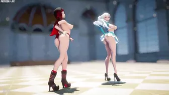 Ruby rose & Weiss RWBY mmd r18