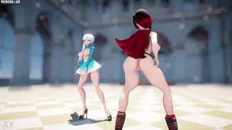 Ruby rose & Weiss RWBY mmd r18