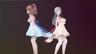 Mmd R-18 Anime Girls Sexy Dancing Clip 348