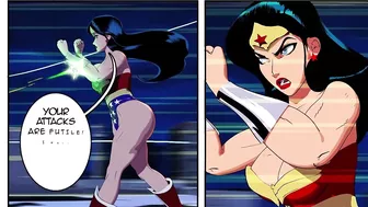 Wonder Woman threesome fuck