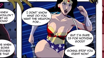 Wonder Woman threesome fuck