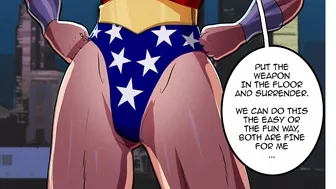 Wonder Woman threesome fuck