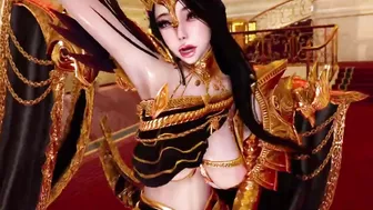 3D big boobs Asian stripper naked her big boobs and big ass