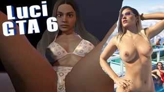 Lucia protagonista do GTA 6 fazendo um boquete gostoso e melado no homem pauzudo - Animtion 3D