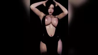 3D big boobs slut with huge natural tits cheating with big cock