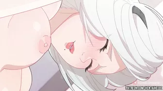 neir autonoma hentai 2B getting creampied in her tight asshole 2В animation