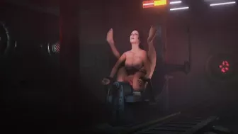 Lara Croft in the Orgasm Machine