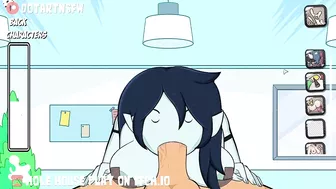 Marceline The Vampire Sloppy Deepthroat Cumshot Blowjob - Hole House