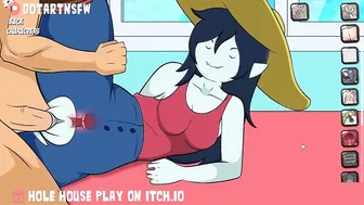 Marceline The Vampire Thick Thighs Spread Creampie Bouncing Boobs - Hole House