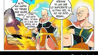 Bulma and Chichi form a trio with Nappa to save the Earth