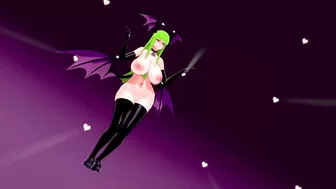 Darkstalkers Hentai Morrigan Aensland Nude Dancing Señorita and Sex Sucubo Girl Big Boobs MMD 3D