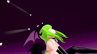 Darkstalkers Hentai Morrigan Aensland Nude Dancing Señorita and Sex Sucubo Girl Big Boobs MMD 3D