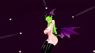 Darkstalkers Hentai Morrigan Aensland Nude Dancing Señorita and Sex Sucubo Girl Big Boobs MMD 3D