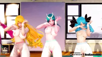 [MMD]Cherry Bullet - Hands Up (Xayah/Soraka/Lulusa/Gwen/Ahri) [Strip ver.] League of Legends