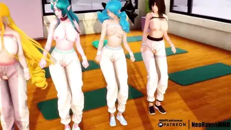 [MMD]Cherry Bullet - Hands Up (Xayah/Soraka/Lulusa/Gwen/Ahri) [Strip ver.] League of Legends