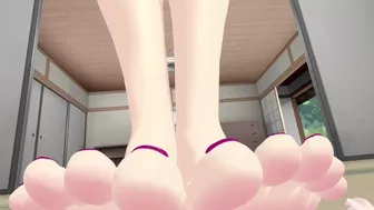 Giantess Mitsuri Footjob Stomp