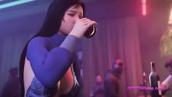 Tifa Night Club Sex - 4K HQ 3D Parody