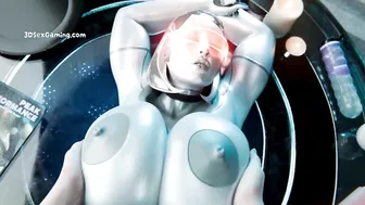 Futuristic 3D Real Gameplay - Futanari Characters - Massive Cock Intense TitsJob