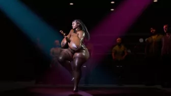 Huge Boobs Ebony Lady Dance 4K 60FPS