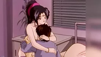 HENTAI PROS - Satoshi Gets Too Anxious When He Puts His Face Between His GF's Legs So He Seeks Help