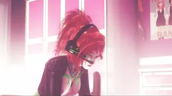 Cute Cyberpunk Girl Dominates you