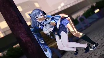 【原神】刻晴　モーション + ダメージボイス　3Dエロアニメ　sex　Keqing　genshinimpact